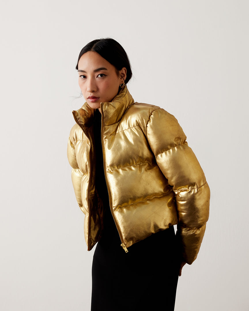 Gold Fernandez Puffer Jacket