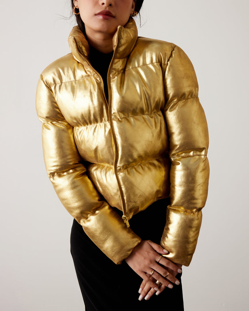 Gold Fernandez Puffer Jacket
